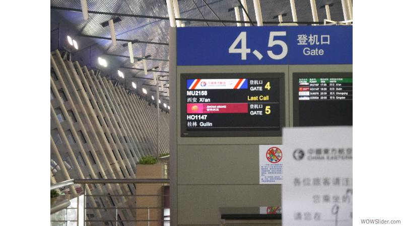 Unser Flug geht nach Guilin